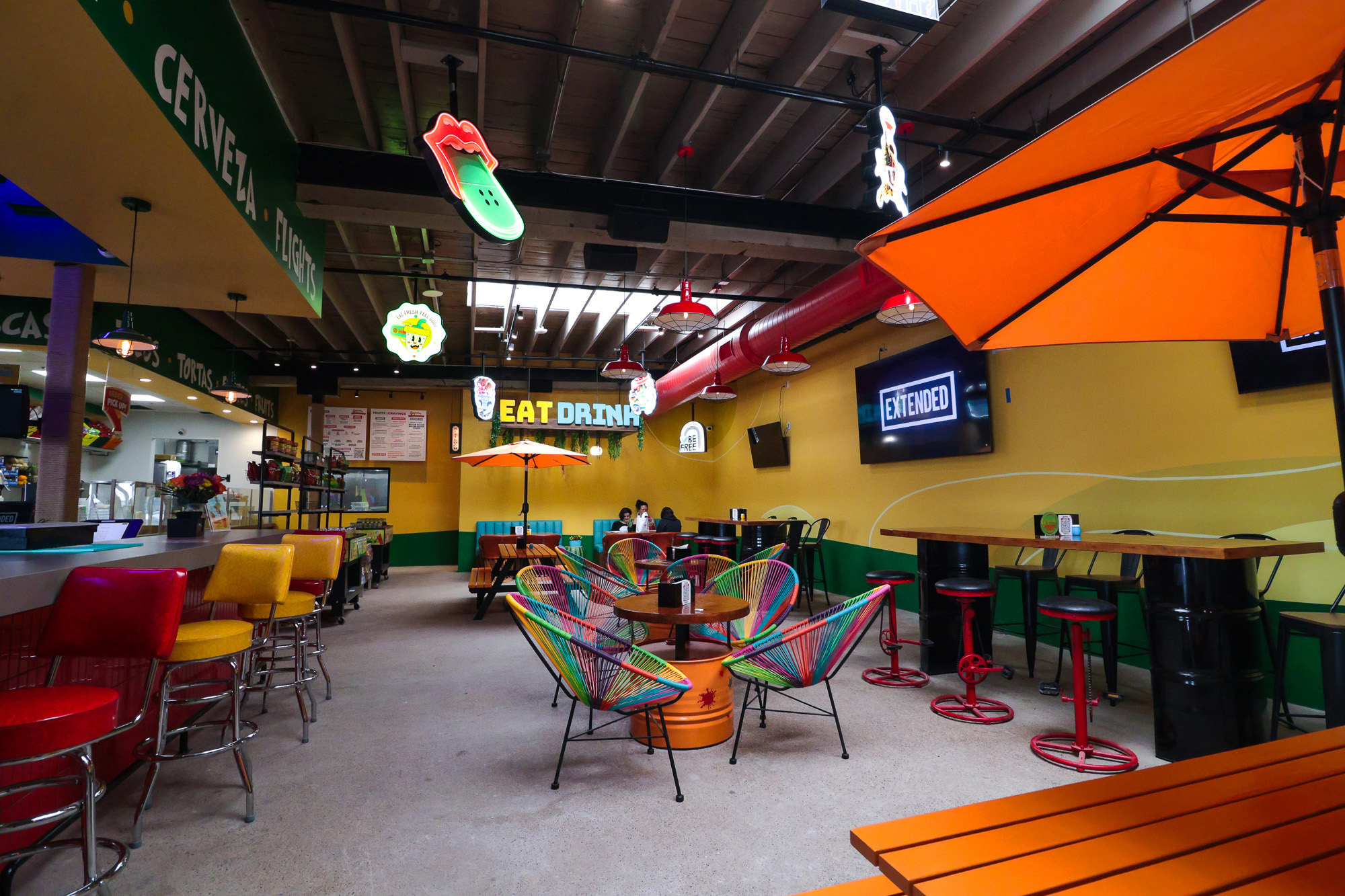 Gaspachos Mexican Bites interior at Lyons